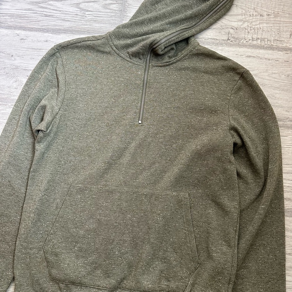 Univibe Mens Green Full Zip Hoodie Size Large